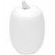 Pote Porcelana Com Tampa Birds Branco 12x10x17cm